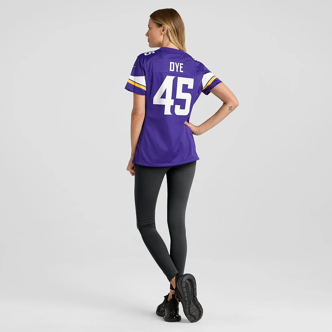 Zennovawear Women's Minnesota Vikings Troy Dye Purple Game Jersey