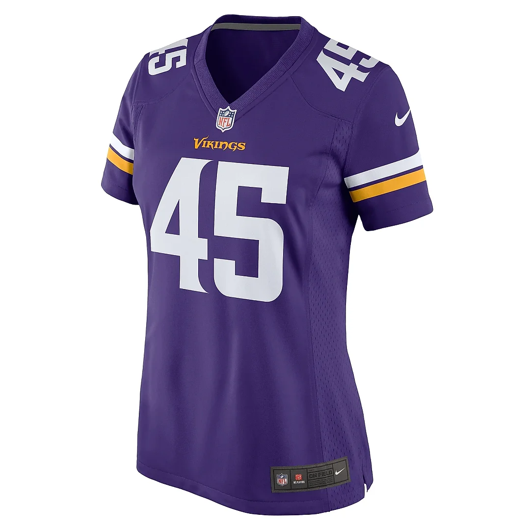 Zennovawear Women's Minnesota Vikings Troy Dye Purple Game Jersey