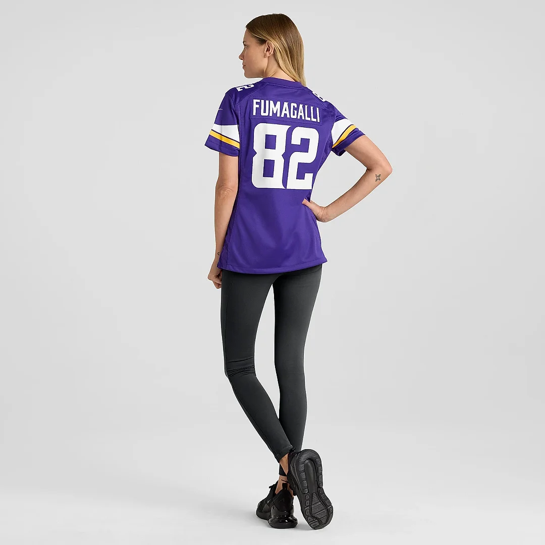 Zennovawear Women's Minnesota Vikings Troy Fumagalli Purple Game Jersey