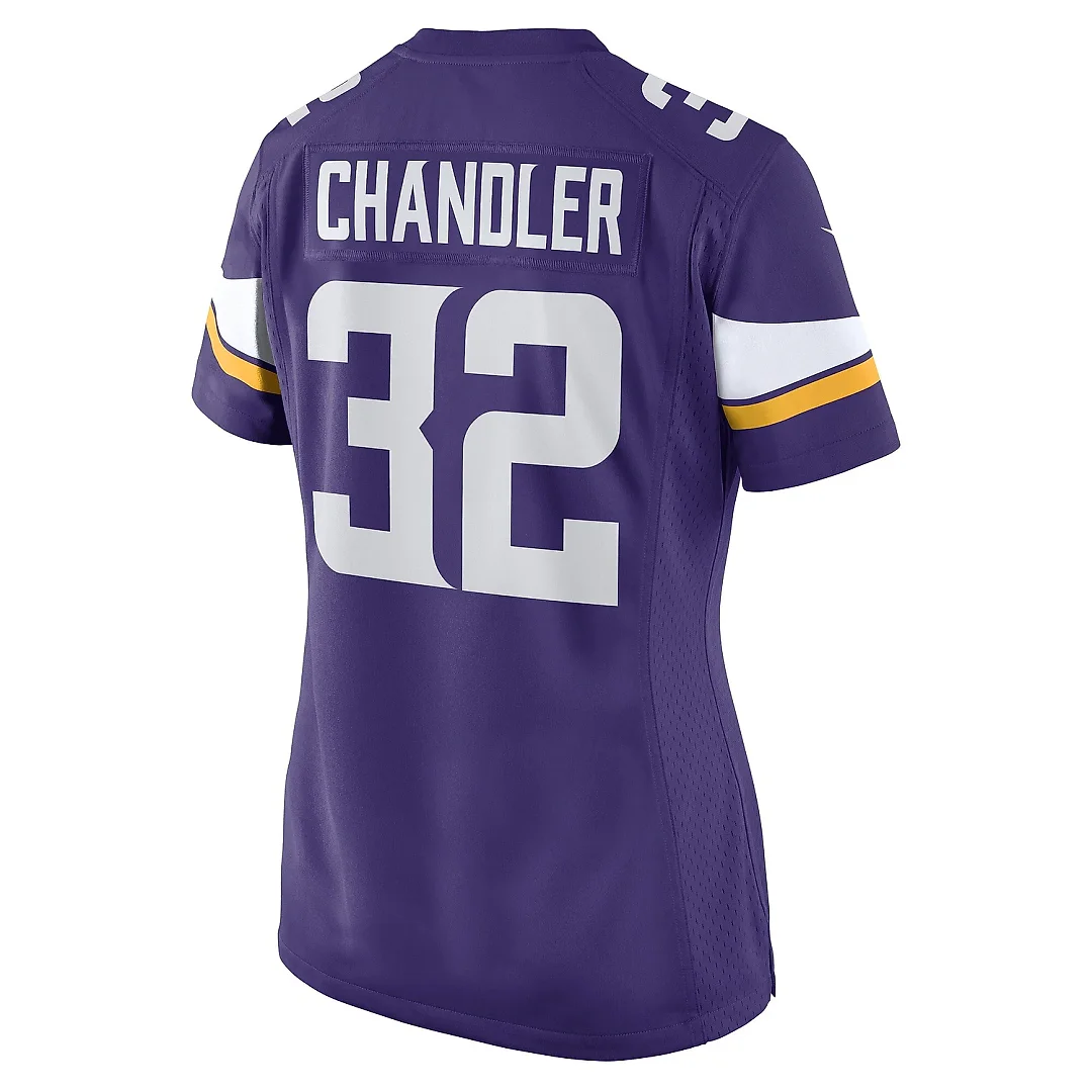 Zennovawear Women's Minnesota Vikings Ty Chandler Purple Game Player Jersey