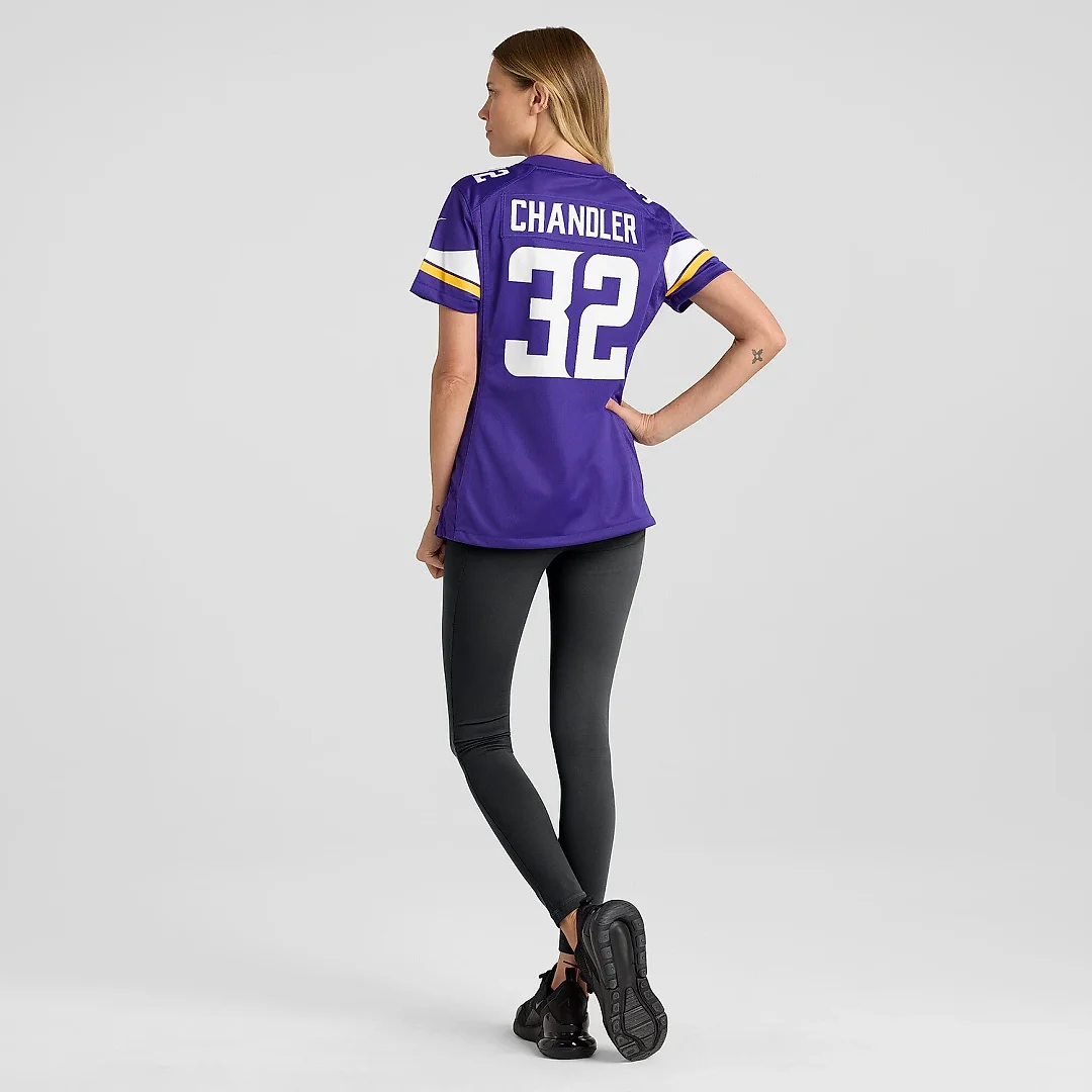 Zennovawear Women's Minnesota Vikings Ty Chandler Purple Game Player Jersey