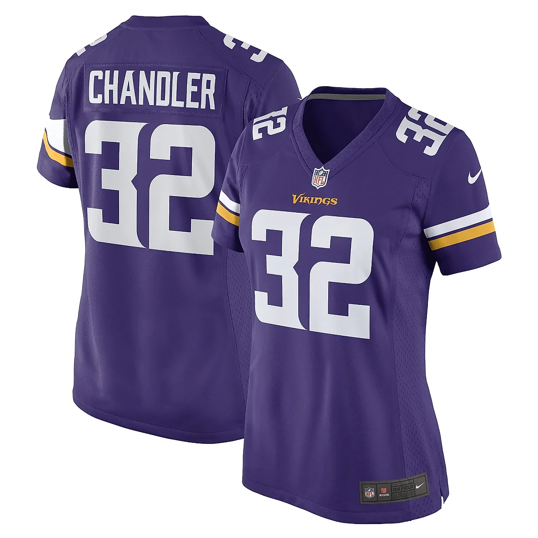 Zennovawear Women's Minnesota Vikings Ty Chandler Purple Game Player Jersey