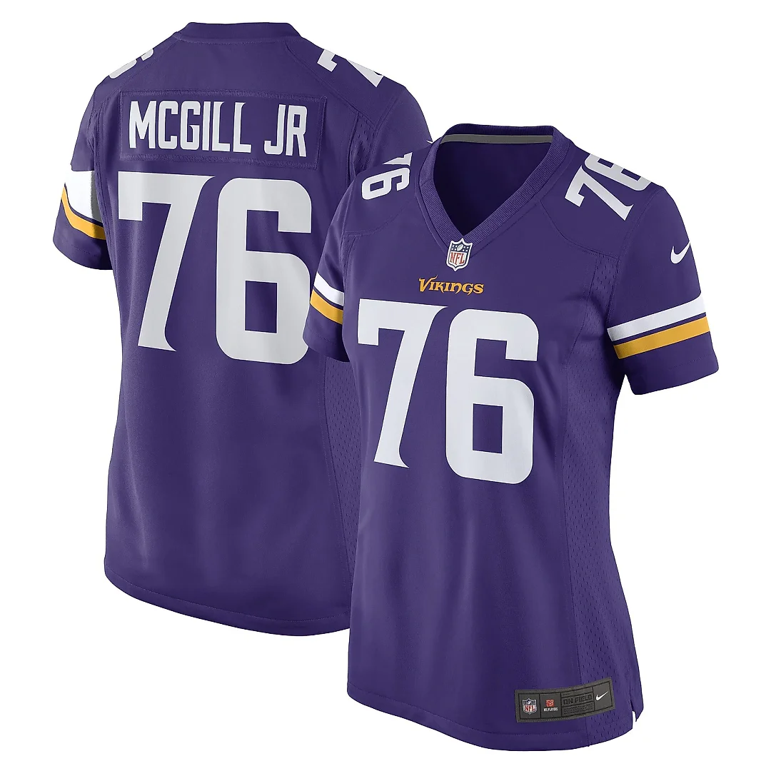 Zennovawear Women's Minnesota Vikings T.Y. McGill Jr. Purple Game Player Jersey