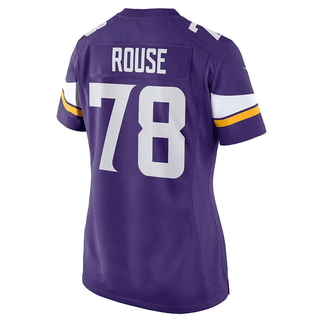 Zennovawear Women's Minnesota Vikings Walter Rouse Purple Game Jersey