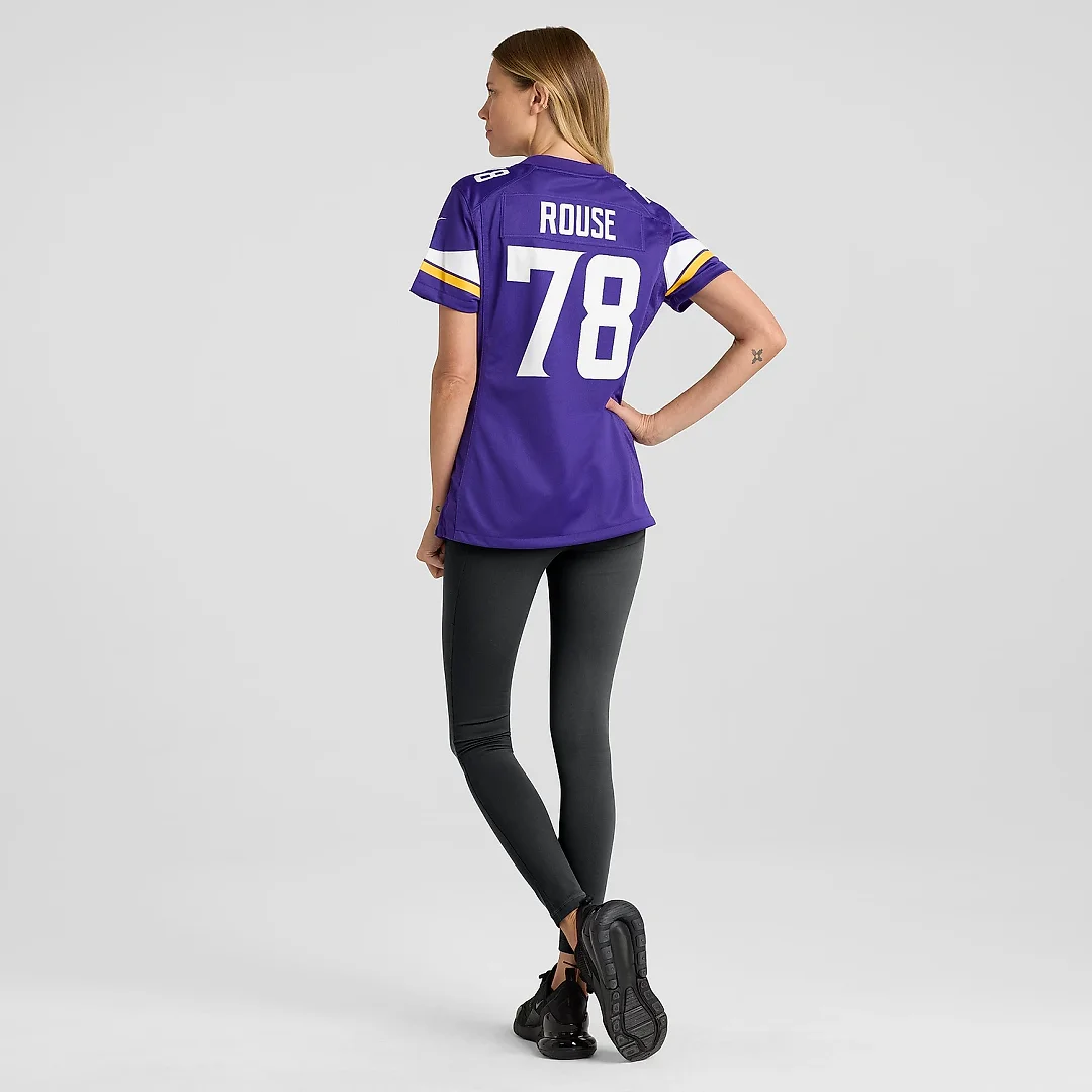 Zennovawear Women's Minnesota Vikings Walter Rouse Purple Game Jersey