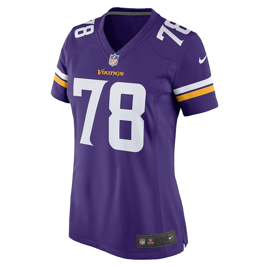 Zennovawear Women's Minnesota Vikings Walter Rouse Purple Game Jersey