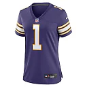 Zennovawear Women's Minnesota Vikings Warren Moon Purple Classic Retired Player Game Jersey