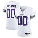 Zennovawear Women's Minnesota Vikings White Alternate Custom Game Jersey
