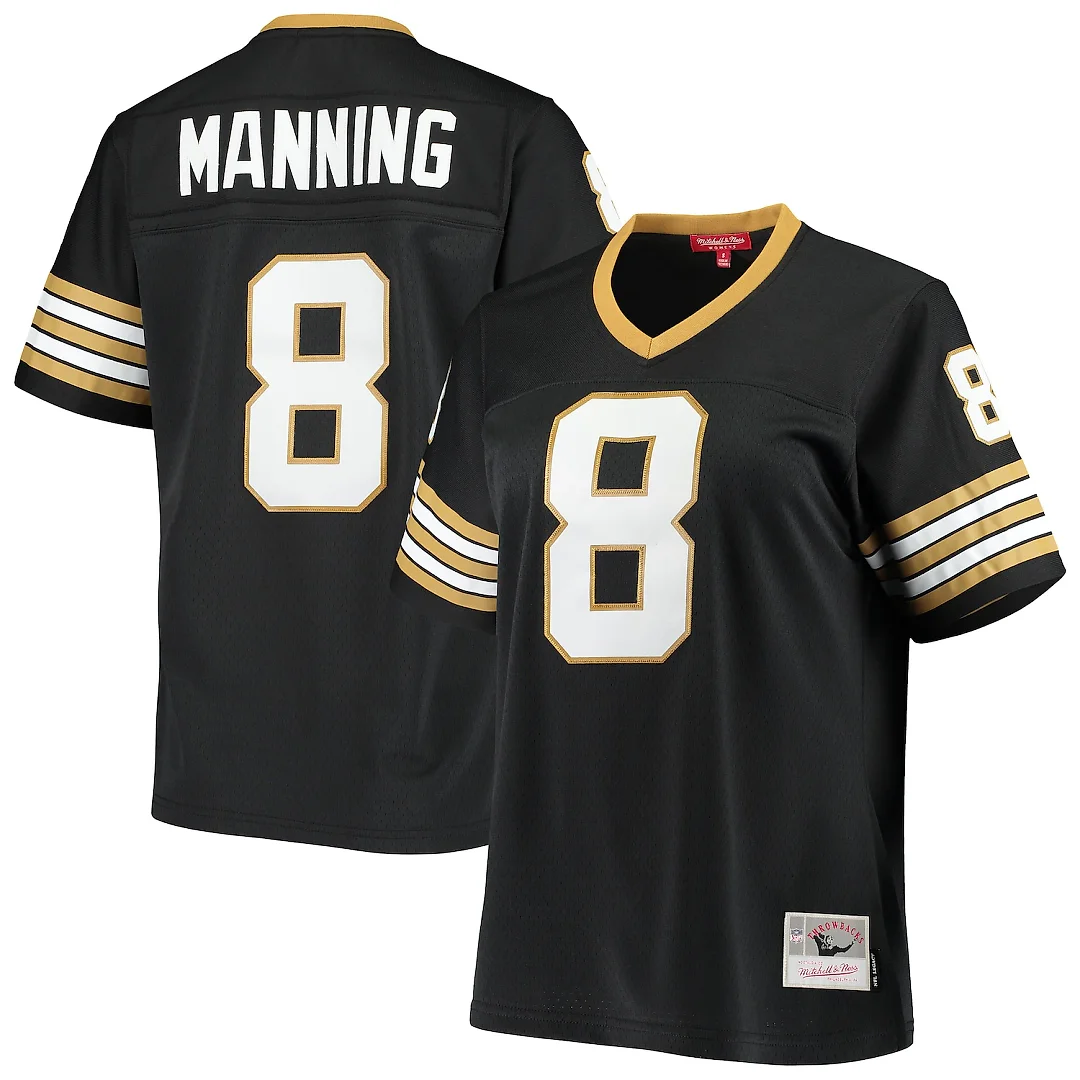 Zennovawear Archie Manning New Orleans Saints Women's 1979 Legacy Replica Jersey - Black
