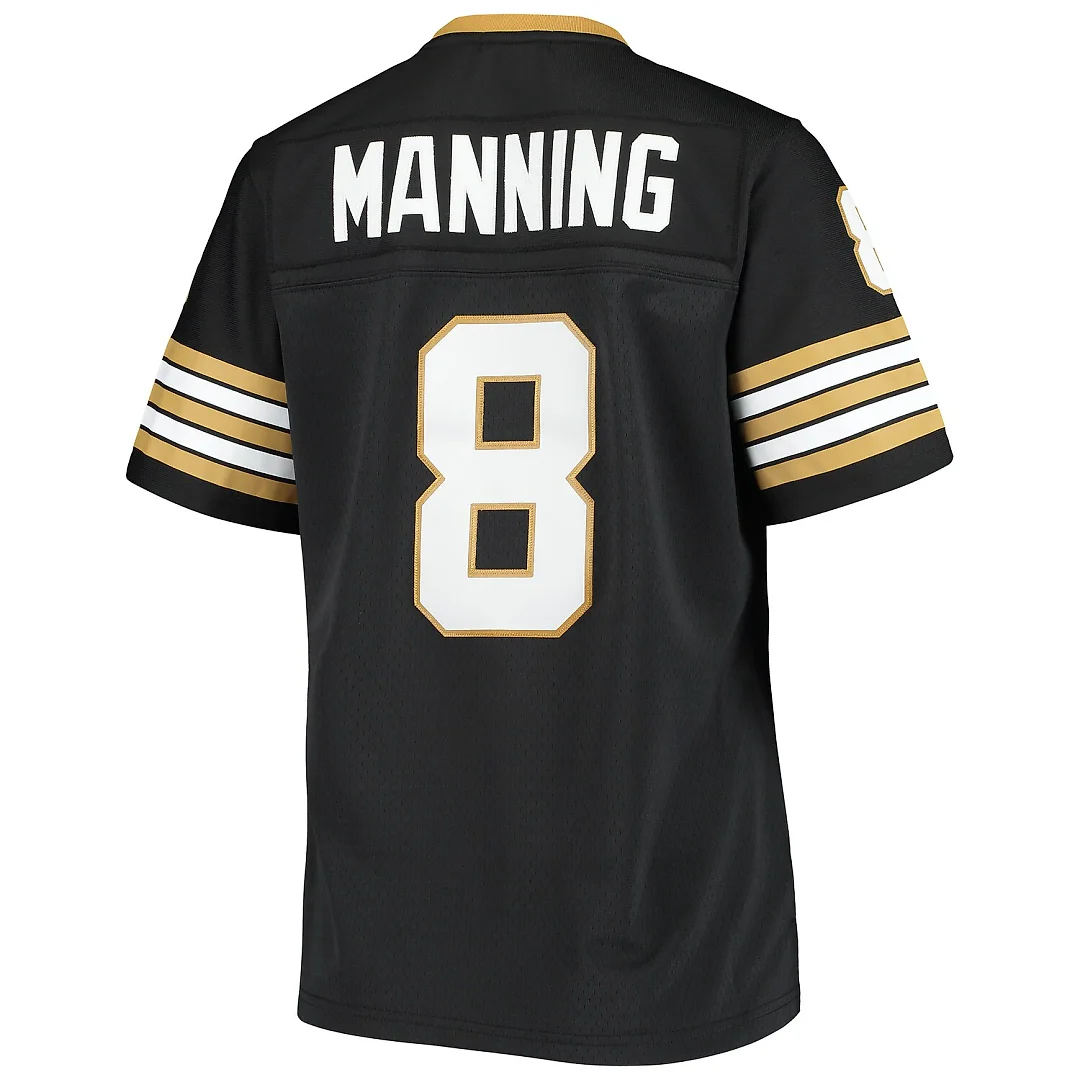 Zennovawear Archie Manning New Orleans Saints Women's 1979 Legacy Replica Jersey - Black