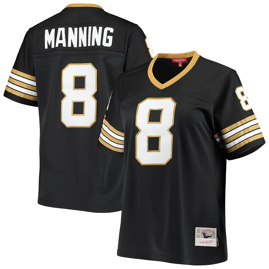 Zennovawear Archie Manning New Orleans Saints Women's 1979 Legacy Replica Jersey - Black