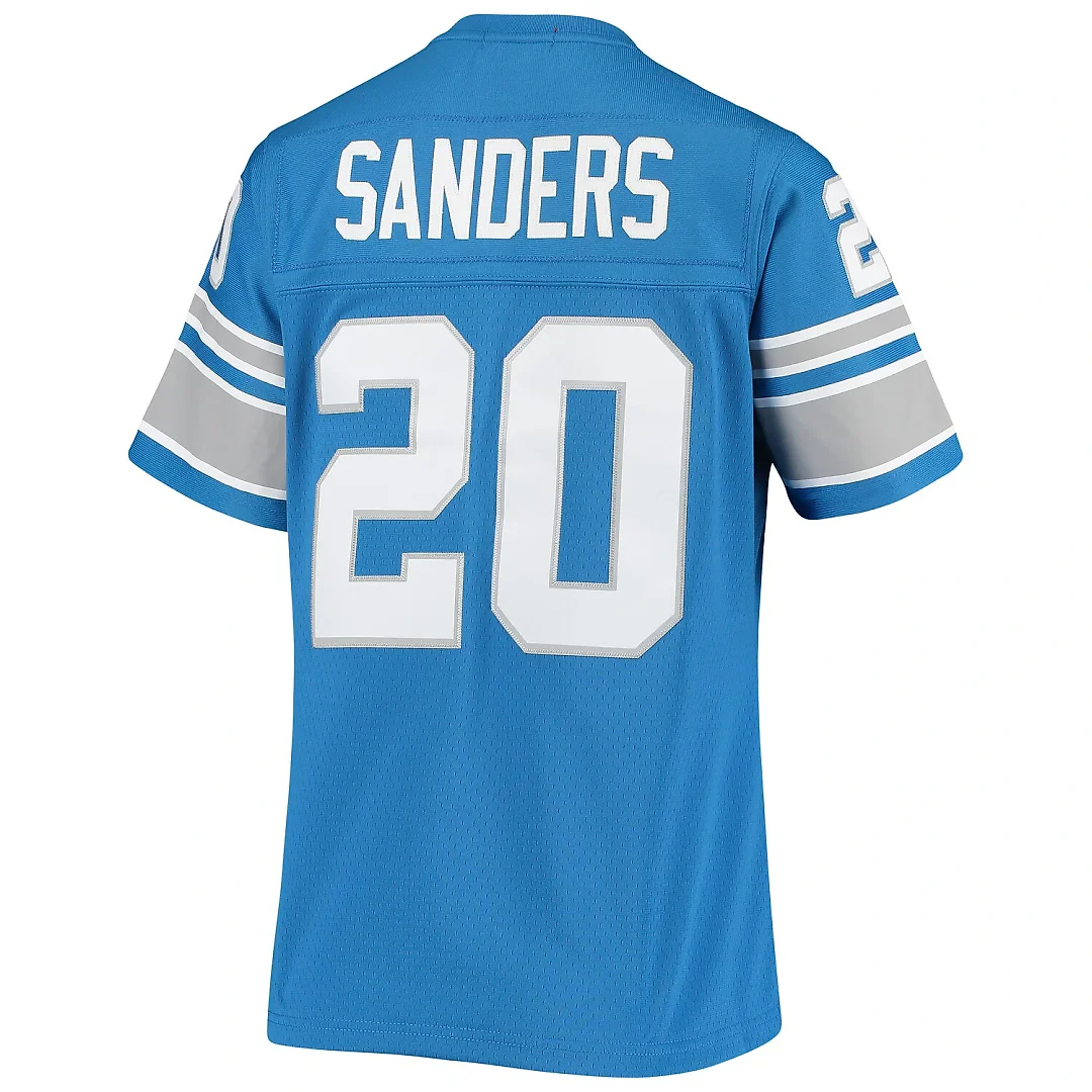 Zennovawear Barry Sanders Detroit Lions Women's 1996 Legacy Replica Jersey - Blue