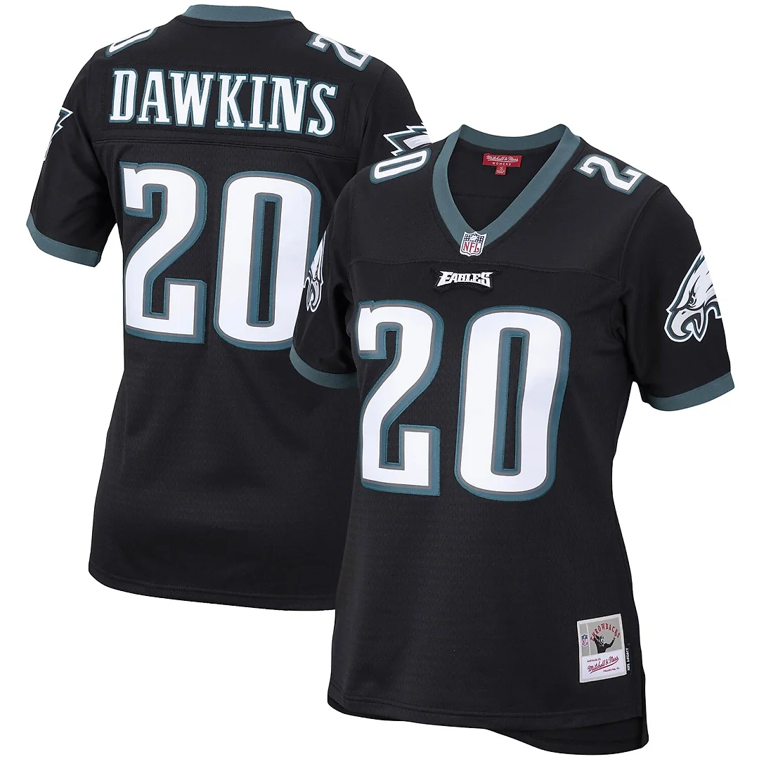 Zennovawear Brian Dawkins Philadelphia Eagles Women's Legacy Replica Team Jersey - Black