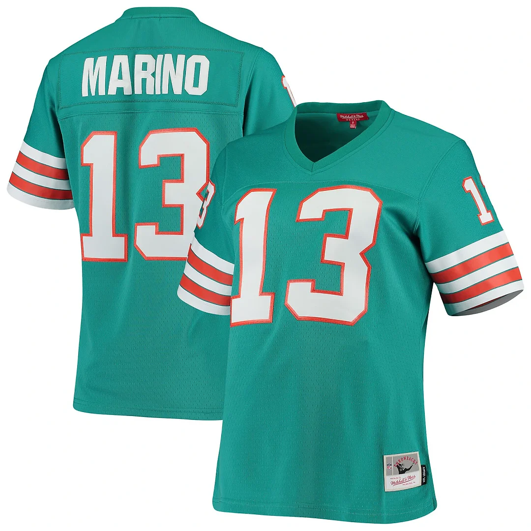 Zennovawear Dan Marino Miami Dolphins Women's 1984 Legacy Replica Jersey - Aqua