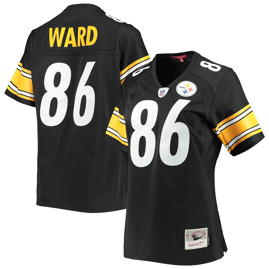 Zennovawear Hines Ward Pittsburgh Steelers Women's Legacy Replica Player Jersey - Black