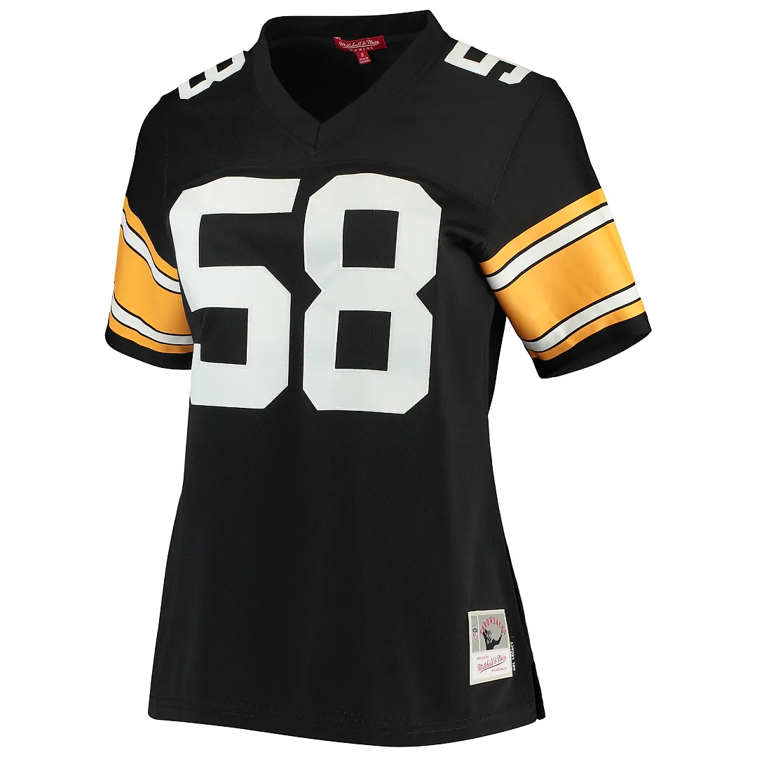 Zennovawear Jack Lambert Pittsburgh Steelers Women's Legacy Replica Player Jersey - Black