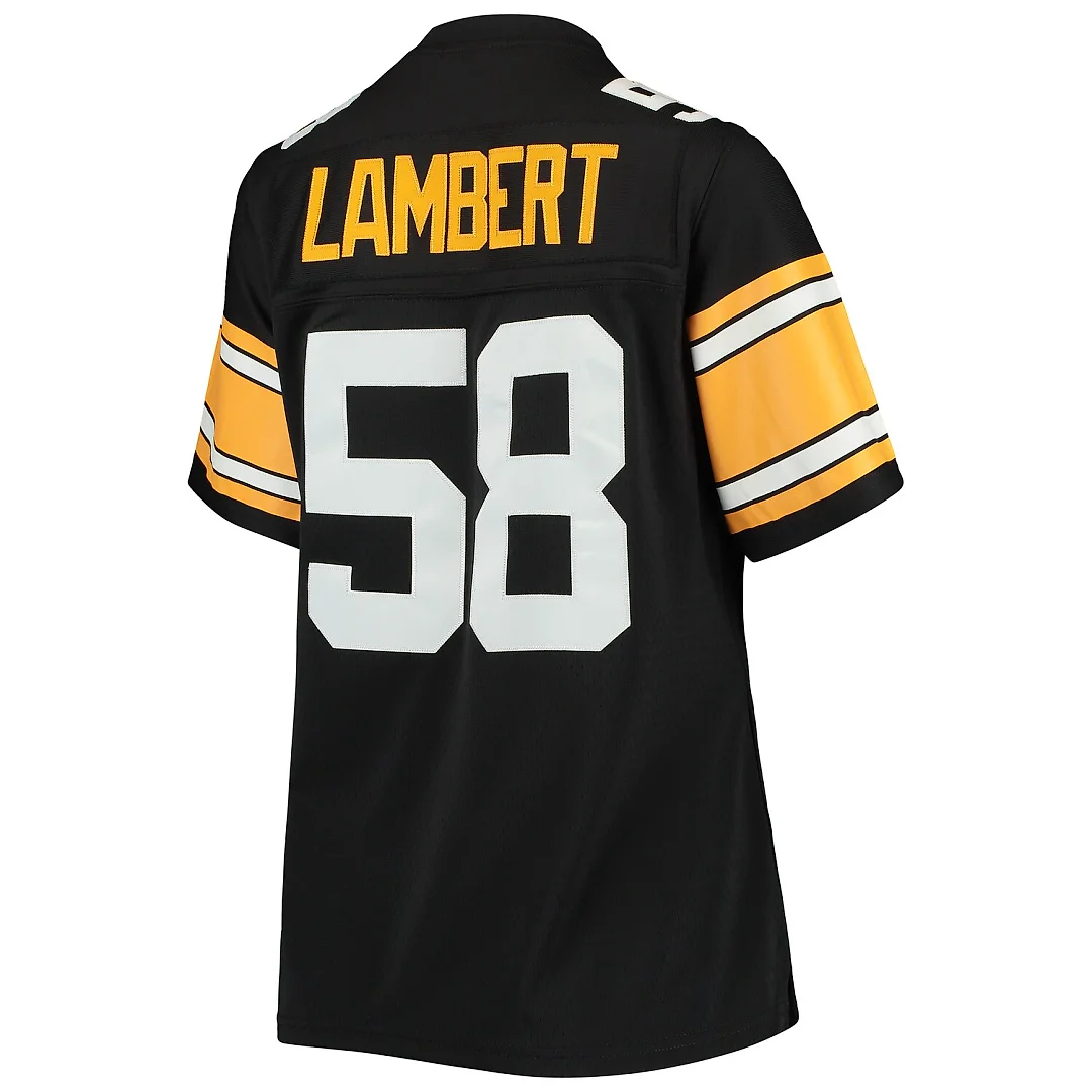Zennovawear Jack Lambert Pittsburgh Steelers Women's Legacy Replica Player Jersey - Black