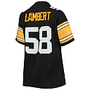 Zennovawear Jack Lambert Pittsburgh Steelers Women's Legacy Replica Player Jersey - Black