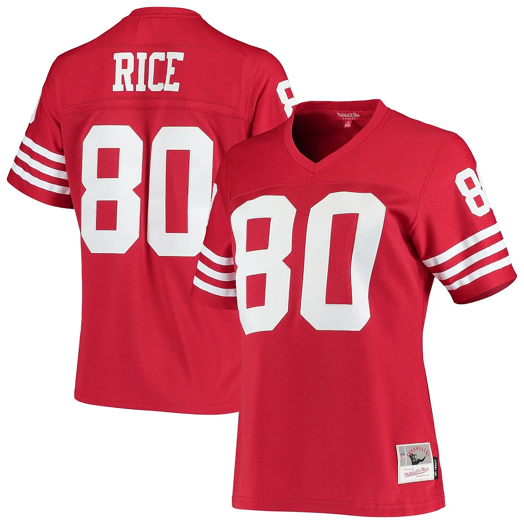 Zennovawear Jerry Rice San Francisco 49ers Women's 1990 Legacy Replica Jersey - Scarlet