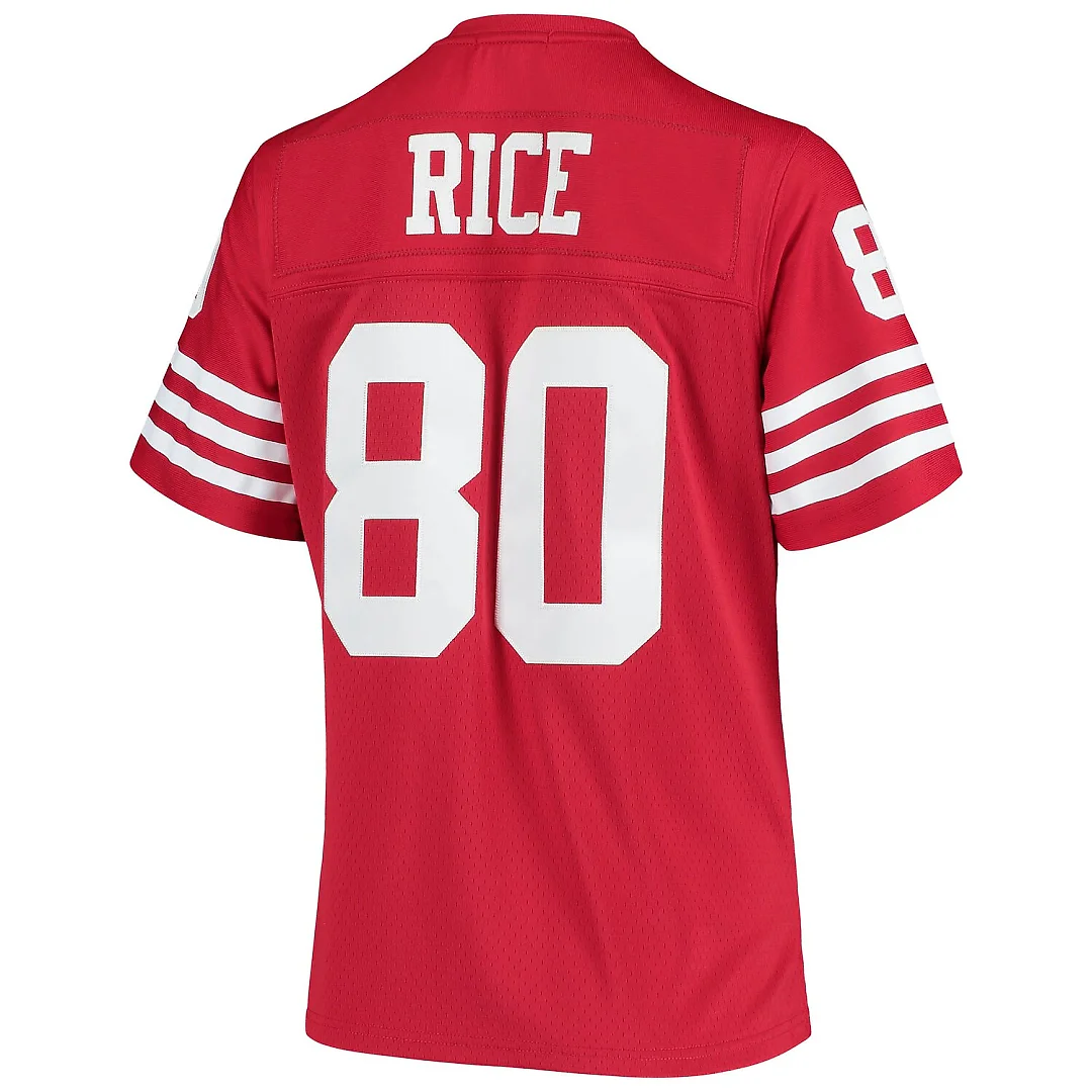 Zennovawear Jerry Rice San Francisco 49ers Women's 1990 Legacy Replica Jersey - Scarlet