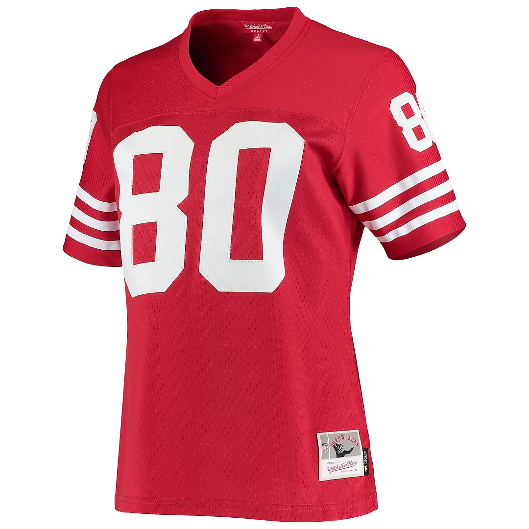 Zennovawear Jerry Rice San Francisco 49ers Women's 1990 Legacy Replica Jersey - Scarlet