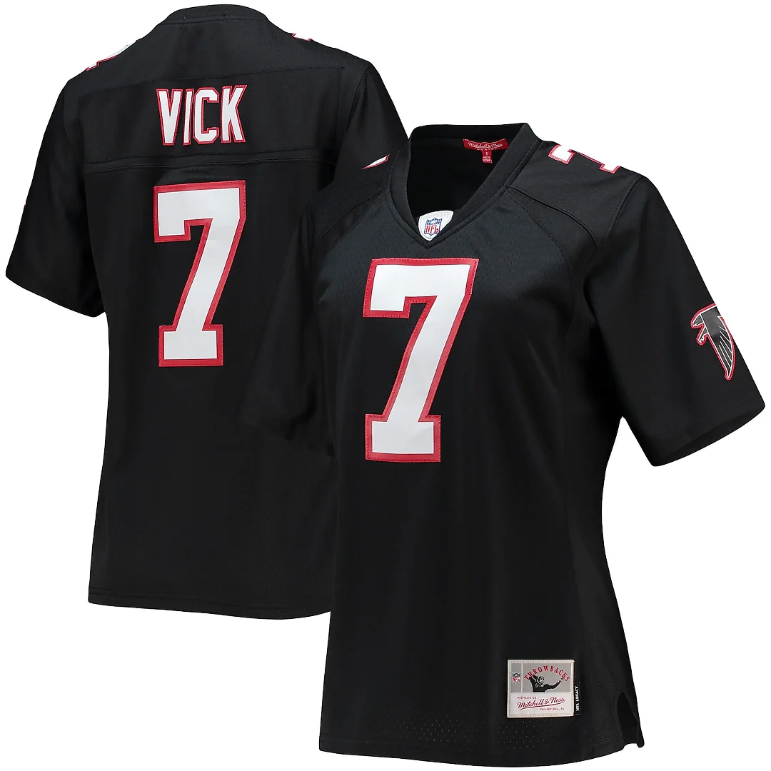 Zennovawear Michael Vick Atlanta Falcons Women's Legacy Replica Player Jersey - Black