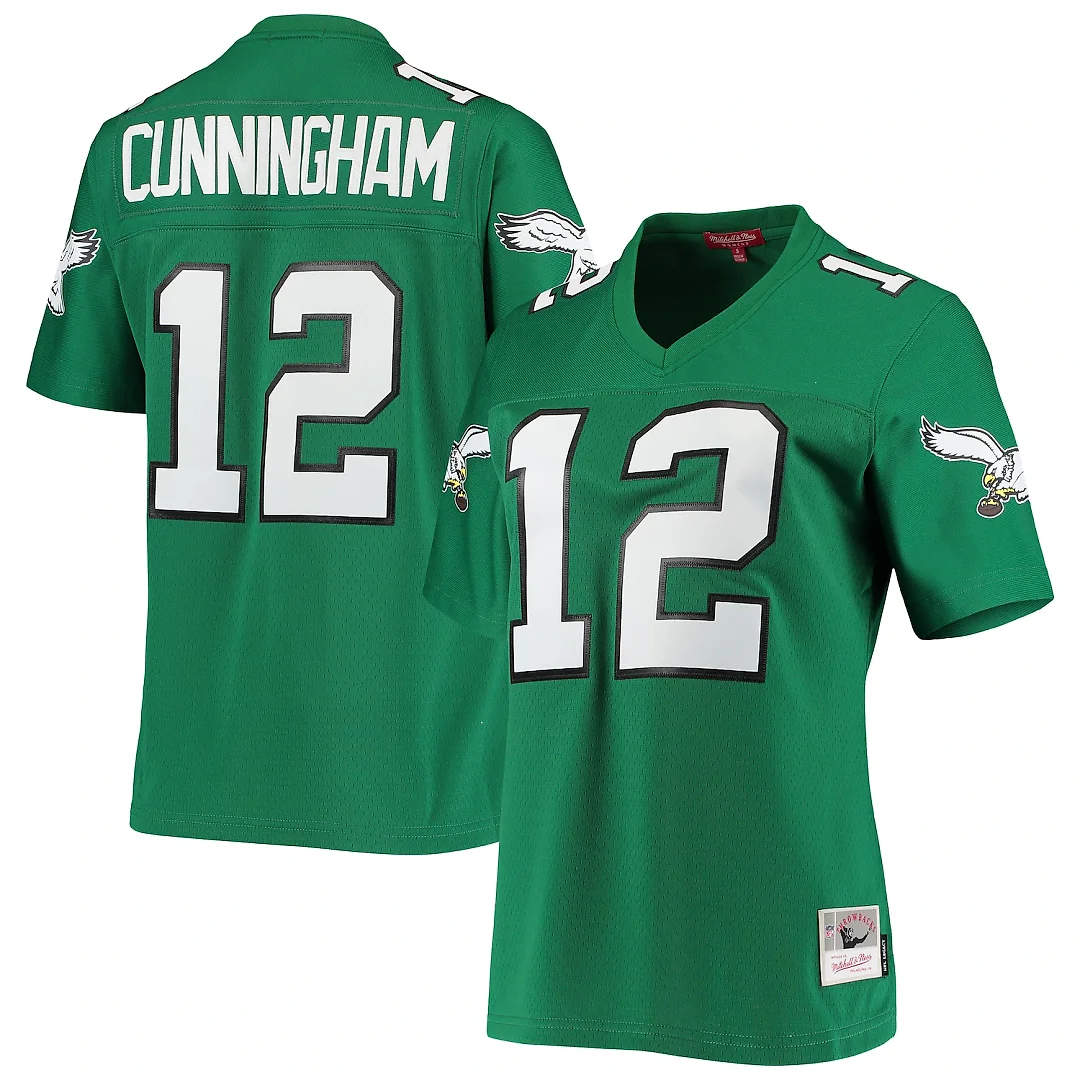 Zennovawear Randall Cunningham Philadelphia Eagles Women's 1990 Legacy Replica Jersey - Kelly Green