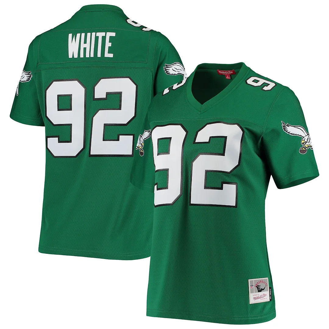Zennovawear Reggie White Philadelphia Eagles Women's 1990 Legacy Replica Jersey - Kelly Green
