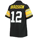 Zennovawear Terry Bradshaw Pittsburgh Steelers Women's Legacy Replica Player Jersey - Black