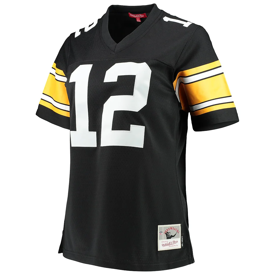 Zennovawear Terry Bradshaw Pittsburgh Steelers Women's Legacy Replica Player Jersey - Black