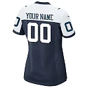 Zennovawear Women's Navy Dallas Cowboys Alternate Custom Game Jersey