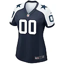 Zennovawear Women's Navy Dallas Cowboys Alternate Custom Game Jersey