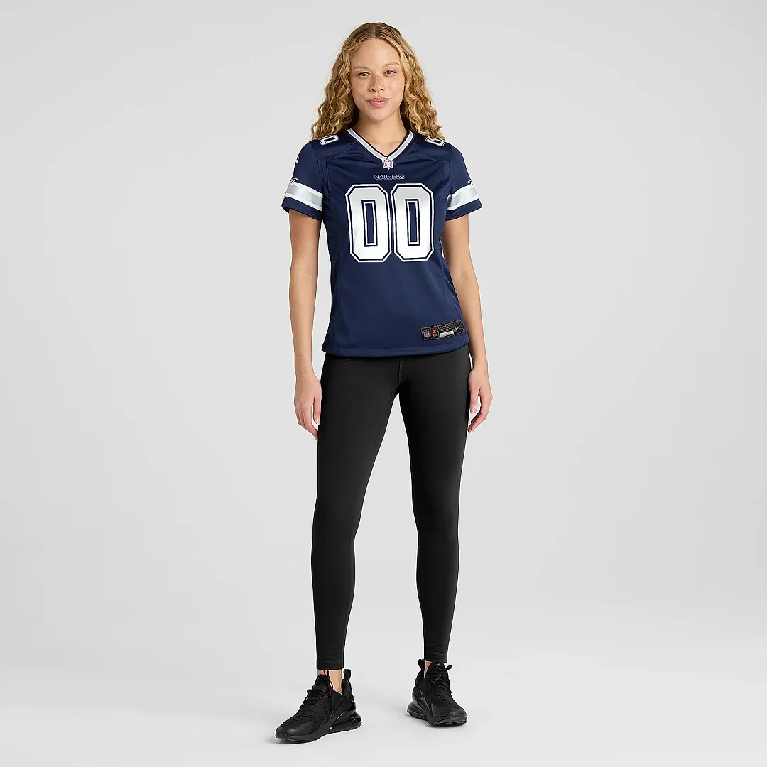 Zennovawear Women's Navy Dallas Cowboys Custom Game Jersey