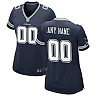 Zennovawear Women's Navy Dallas Cowboys Custom Game Jersey