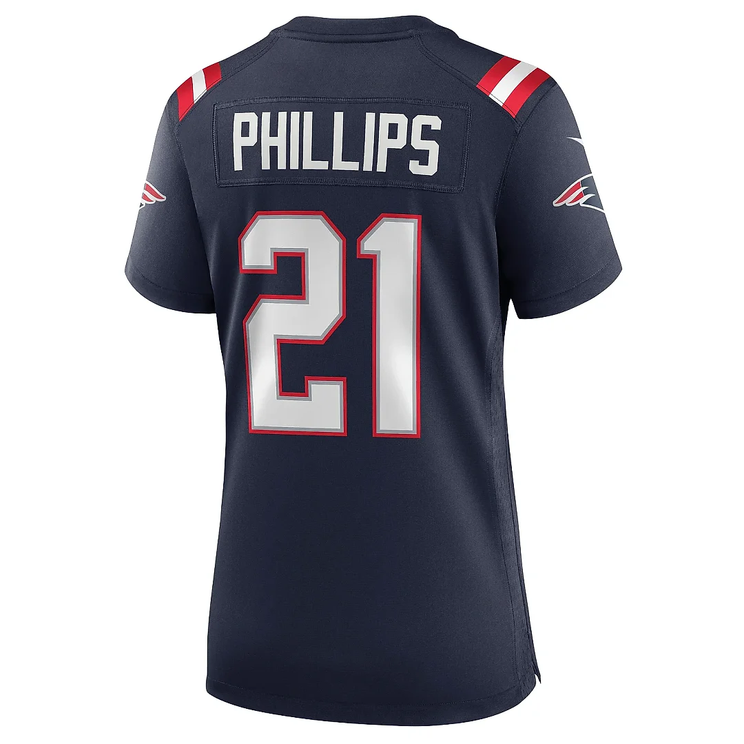 Zennovawear Women's New England Patriots Adrian Phillips Navy Game Jersey