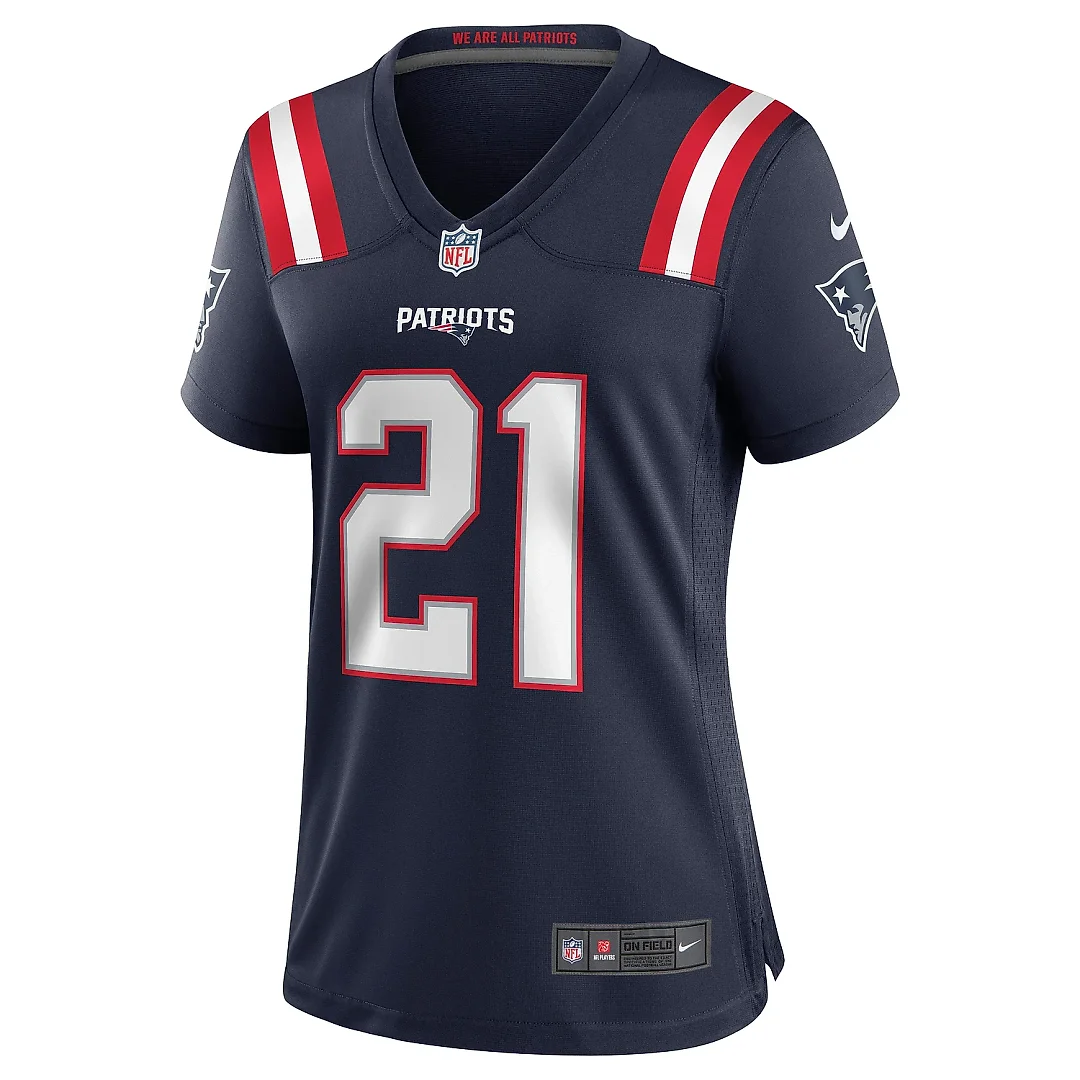 Zennovawear Women's New England Patriots Adrian Phillips Navy Game Jersey