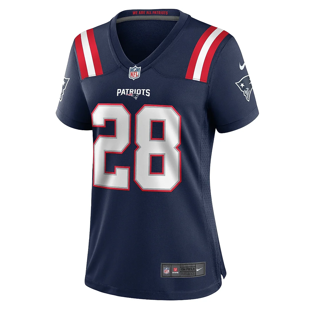 Zennovawear Women's New England Patriots Alex Austin Navy Game Jersey