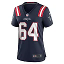 Zennovawear Women's New England Patriots Andrew Stueber Navy Game Player Jersey