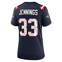 Zennovawear Women's New England Patriots Anfernee Jennings Navy Team Game Jersey
