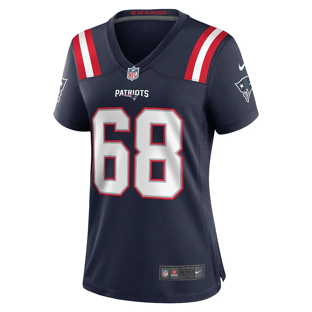 Zennovawear Women's New England Patriots Atonio Mafi Navy Team Game Jersey