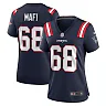 Zennovawear Women's New England Patriots Atonio Mafi Navy Team Game Jersey