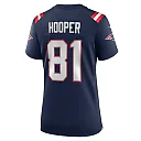 Zennovawear Women's New England Patriots Austin Hooper Navy Game Jersey