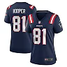 Zennovawear Women's New England Patriots Austin Hooper Navy Game Jersey