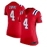 Zennovawear Women's New England Patriots Bailey Zappe Red Alternate Game Player Jersey