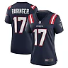 Zennovawear Women's New England Patriots Bryce Baringer Navy Team Game Jersey