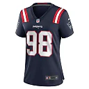 Zennovawear Women's New England Patriots Carl Davis Jr. Navy Game Player Jersey