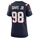 Zennovawear Women's New England Patriots Carl Davis Jr. Navy Game Player Jersey