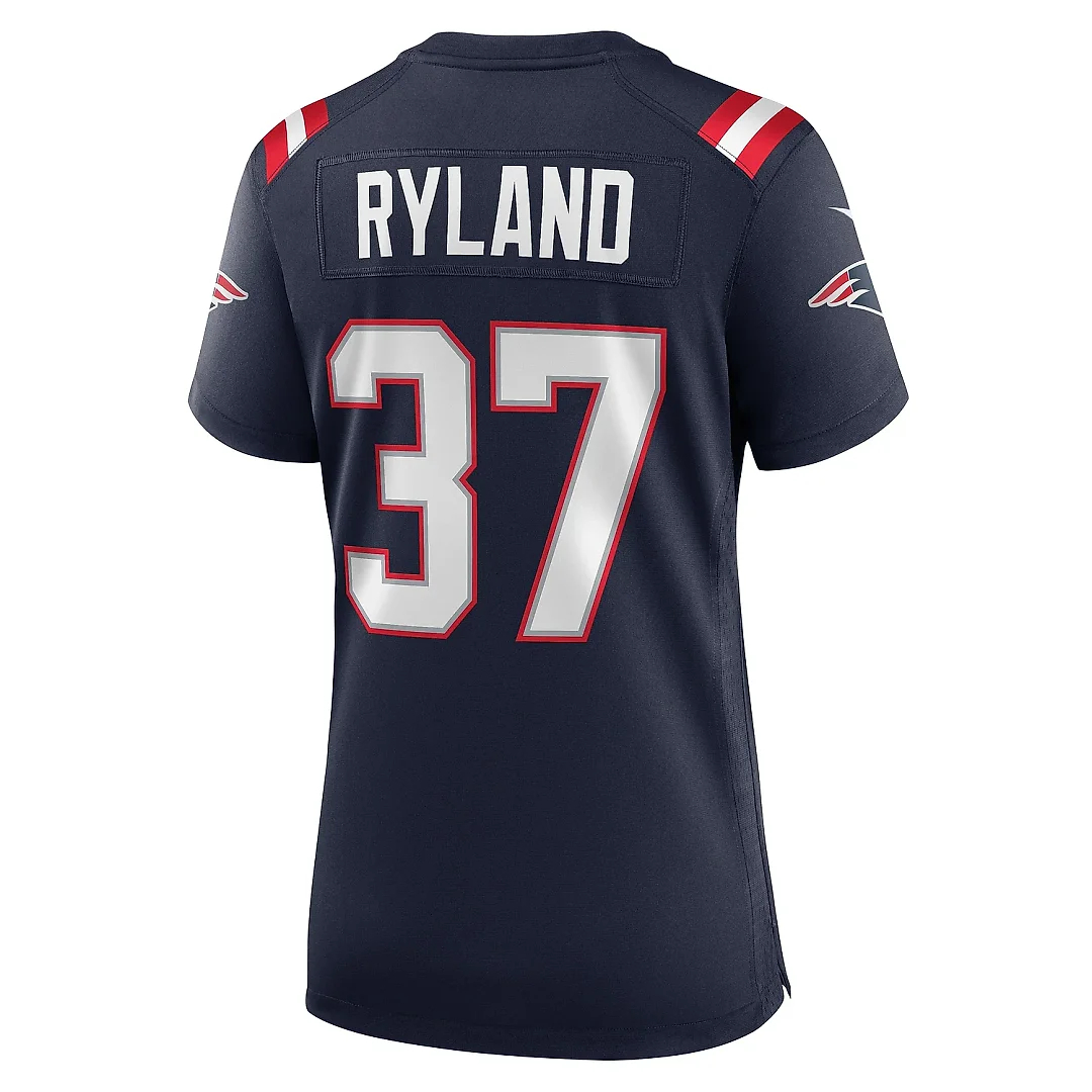 Zennovawear Women's New England Patriots Chad Ryland Navy Team Game Jersey