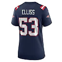 Zennovawear Women's New England Patriots Christian Elliss Navy Game Jersey