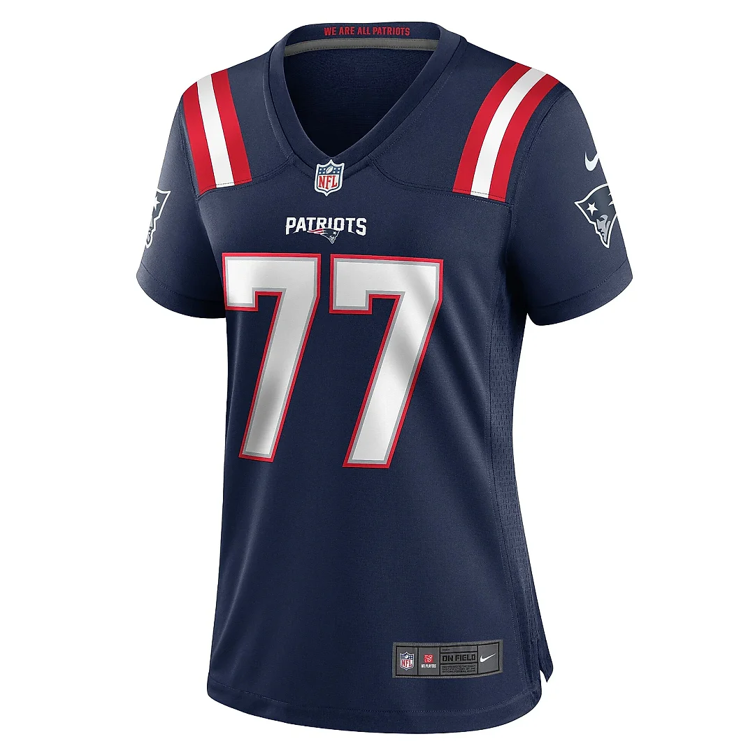 Zennovawear Women's New England Patriots Chukwuma Okorafor Navy Game Jersey